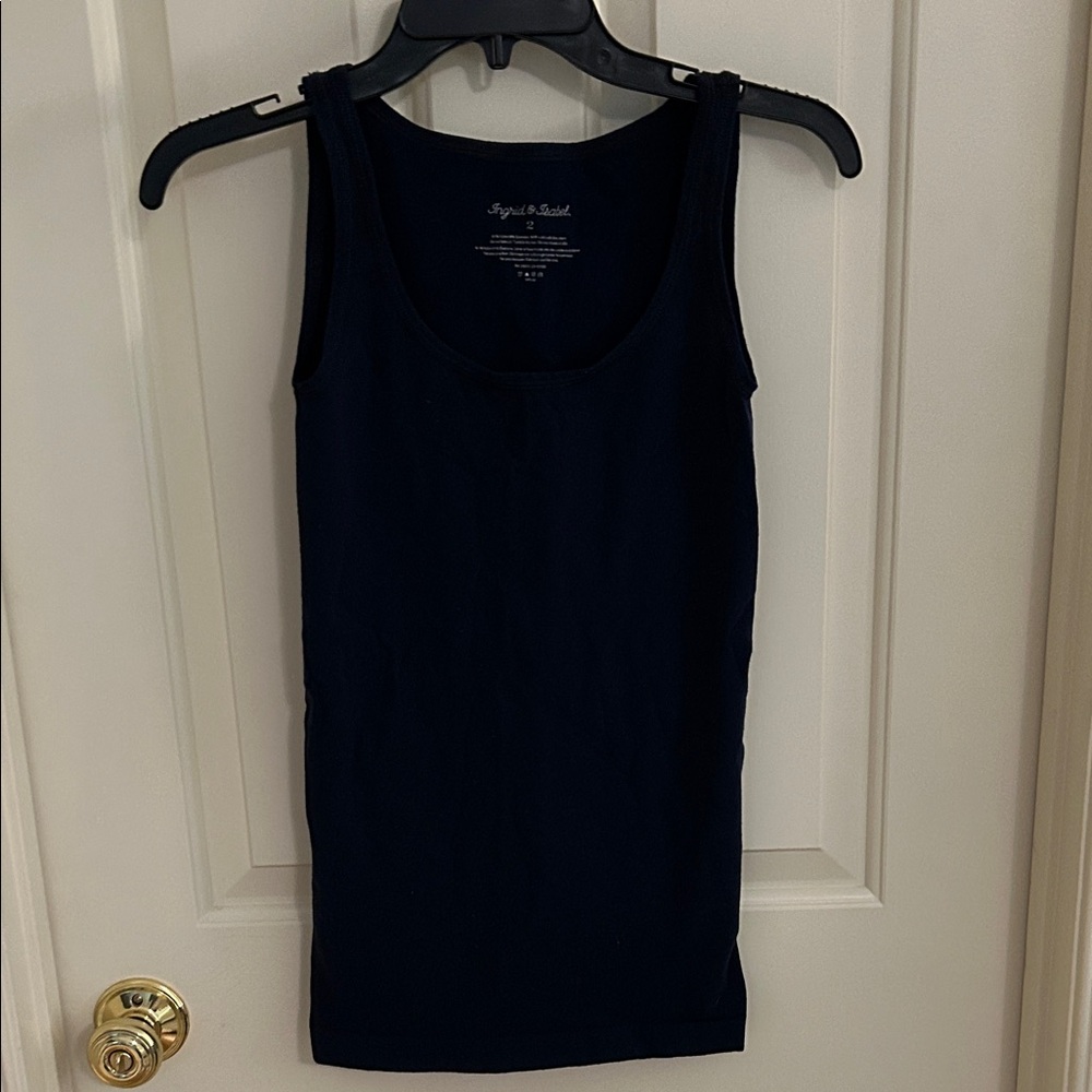 Ingrid & Isabel Classic Navy Maternity Tank Top